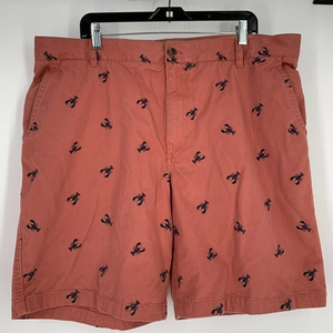Men’s IZOD Saltwater Shorts Lobster Print Size‎ 42 Chino